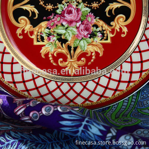 7.5 Inches Luxury Fine Bone China Dinner Plate for Wedding